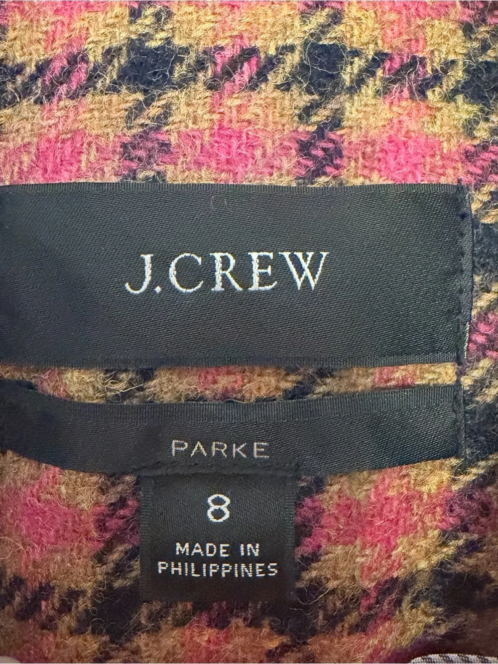 J.Crew Parke Blazer in Moon Wool Plaid Size 8 NWOT - Picture 5 of 7